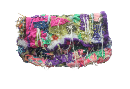 Iris Quilt Patchwork clutch bag
