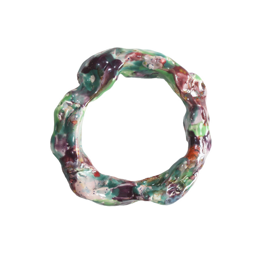 Ceramic Bangle in Secret Garden
