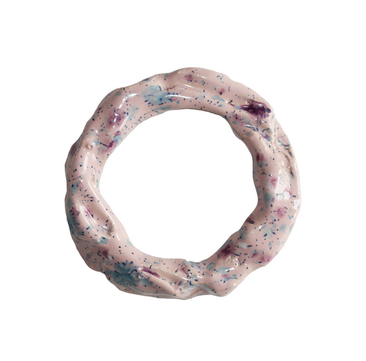 Ceramic bangle in Lys Rose