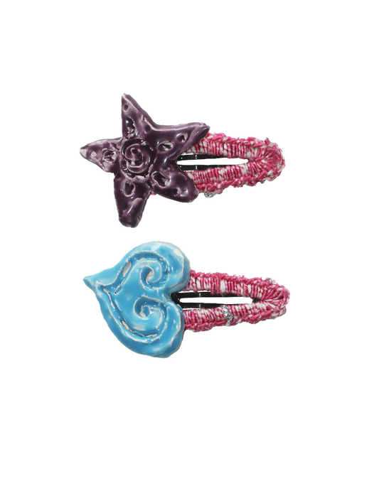 Heart & Star hair clip