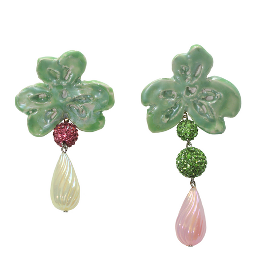 Trifolieae drop earrings