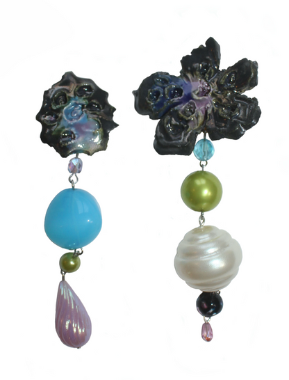 Midnight Lagoon drop earrings