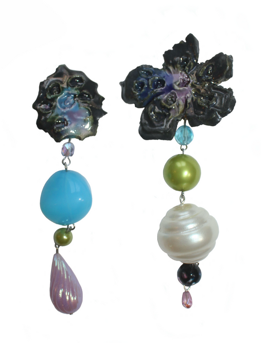 Midnight Lagoon drop earrings