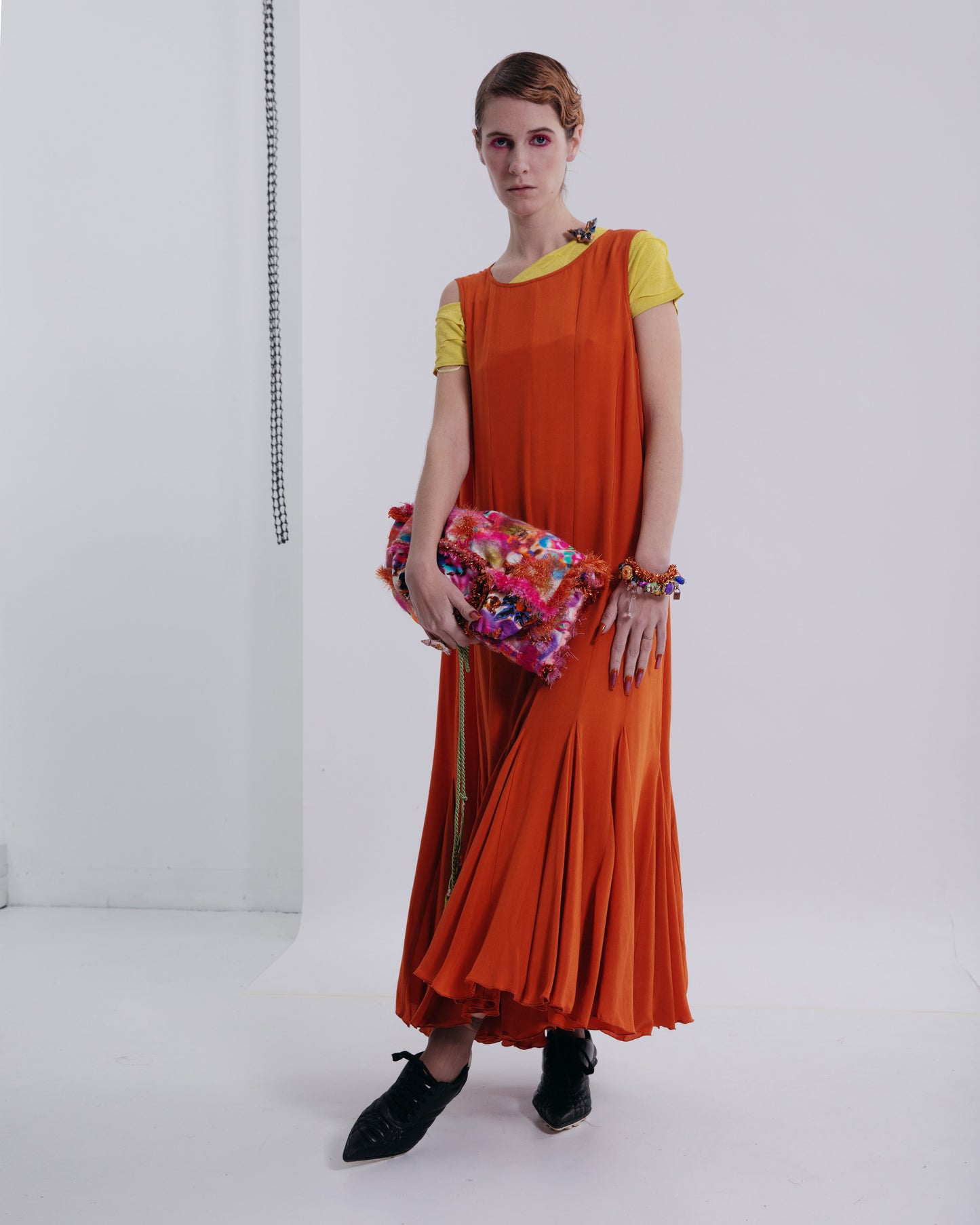 Imperial Topaz chiffon dress