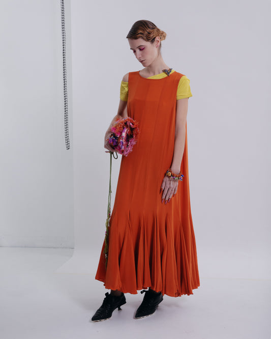 Imperial Topaz chiffon dress
