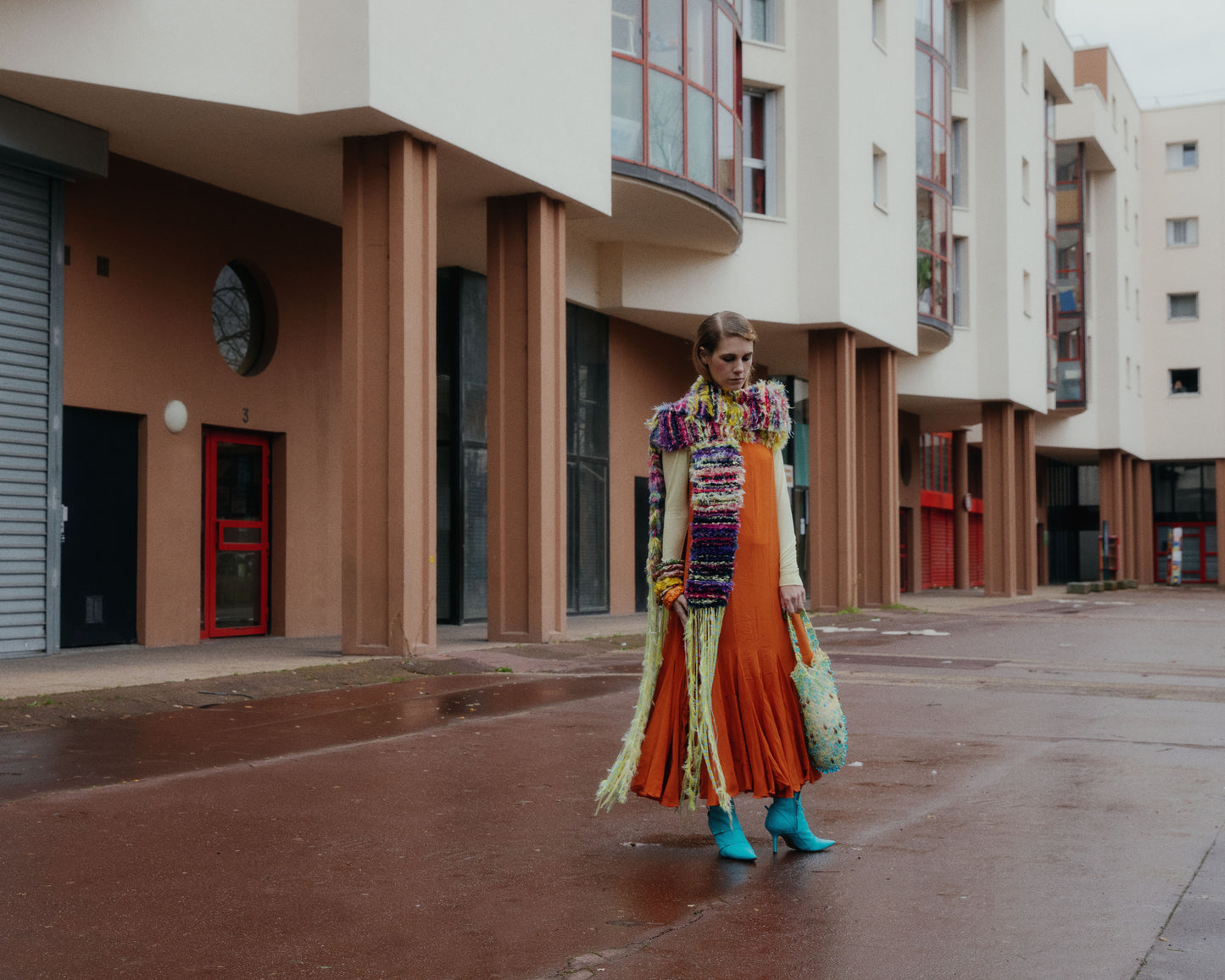 Imperial Topaz chiffon dress