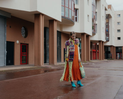 Imperial Topaz chiffon dress